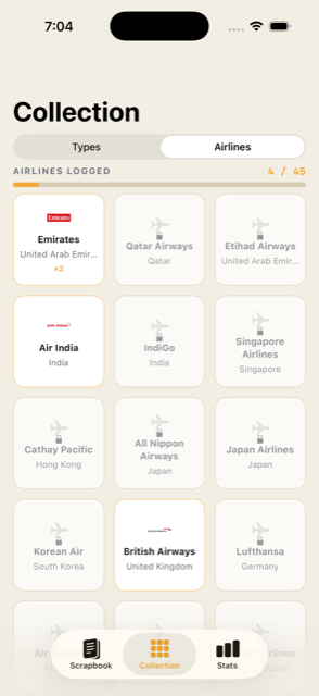 Pspotting collection grid
